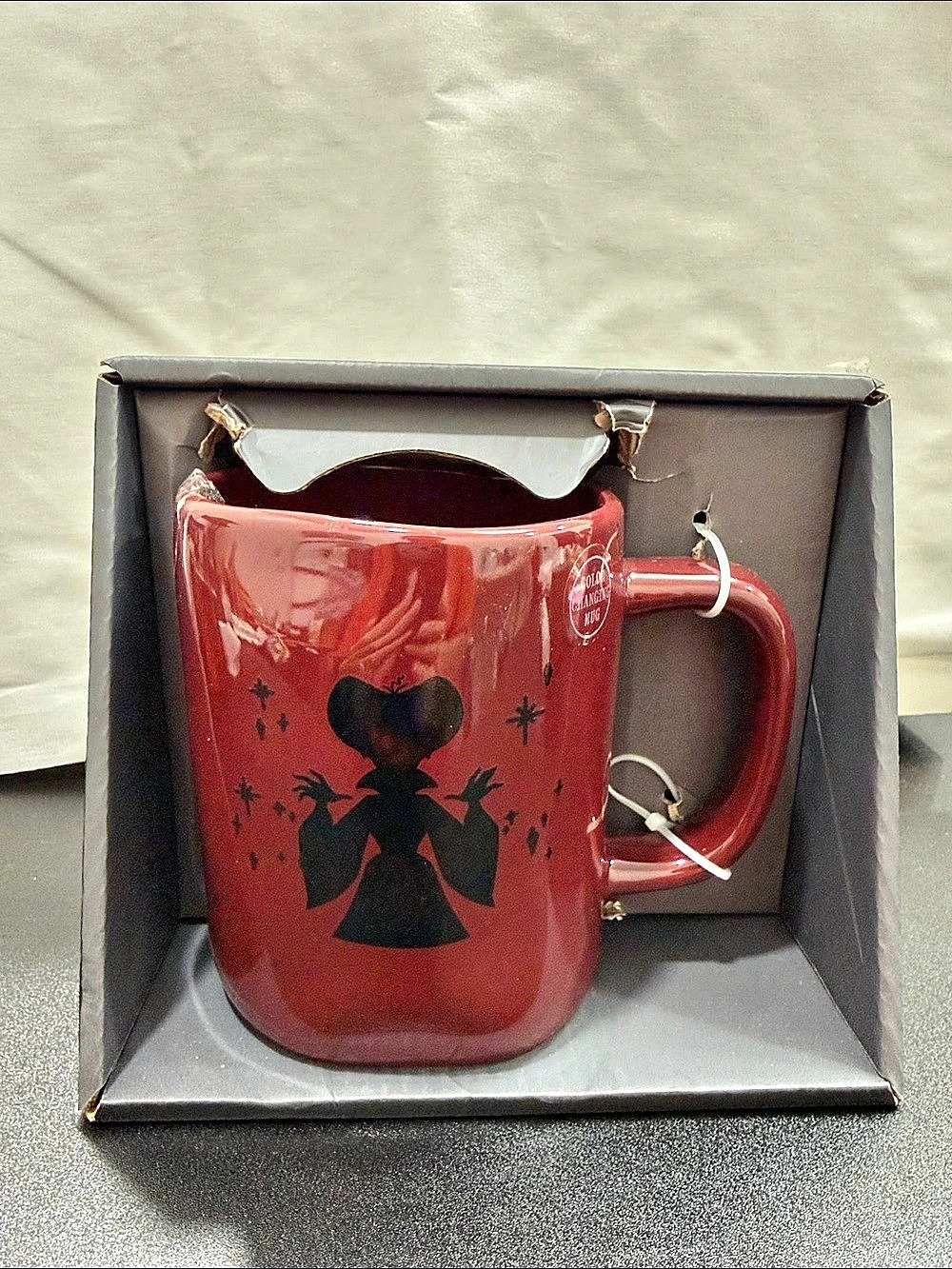 Rae Dunn Color Changing Mug Red NWT